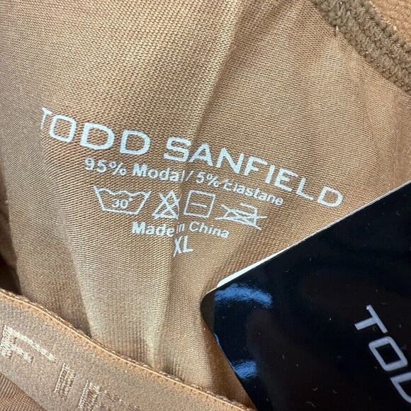 Todd Sanfield Brief Underwear men's 2XL Tan Natural Essential Modal Micro NEW - Picture 3 of 7